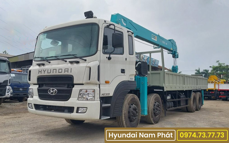 Xe Tải Hyundai HD320 Gắn Cẩu 10 Tấn Hancook HLC-10015S
